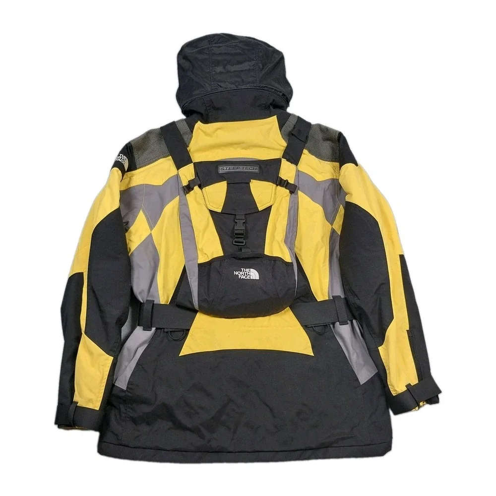 The North Face Steep Tech Jacket Mens Large Black Yellow Scot Schmidt Work Ski